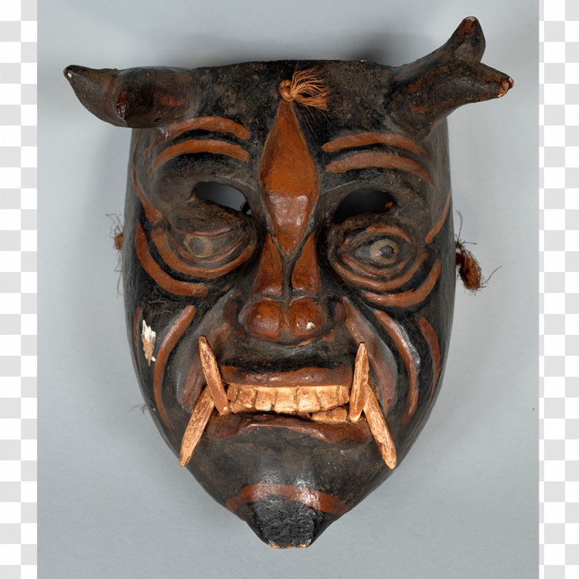 Mask Latin America Snout Face Bronze - African Wood Transparent PNG