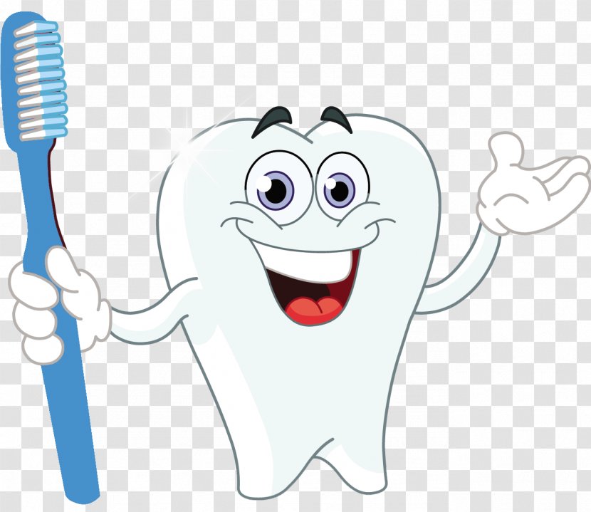 Royalty-free Tooth - Cartoon - Toothbrush Transparent PNG