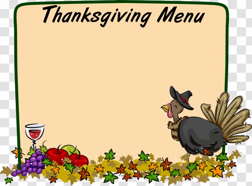 Thanksgiving Blessing Gift Happiness Clip Art - Vertebrate - Turkish Border Cliparts Transparent PNG