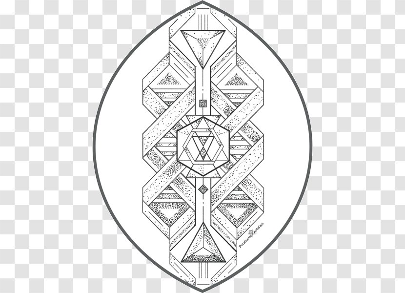 Flash Sacred Geometry Line Art - Tattoo - Outline Transparent PNG