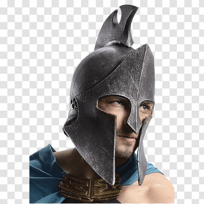 Spartan Army Leonidas I Helmet Costume - Party - Warrior Transparent PNG