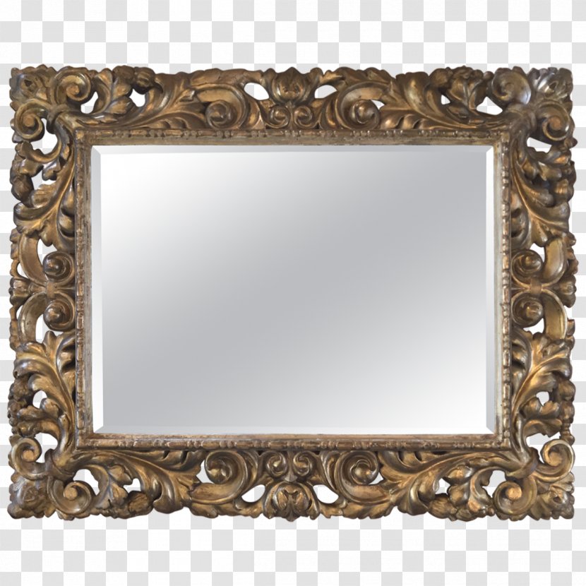 Picture Frames Rectangle Brown - Mirror Transparent PNG