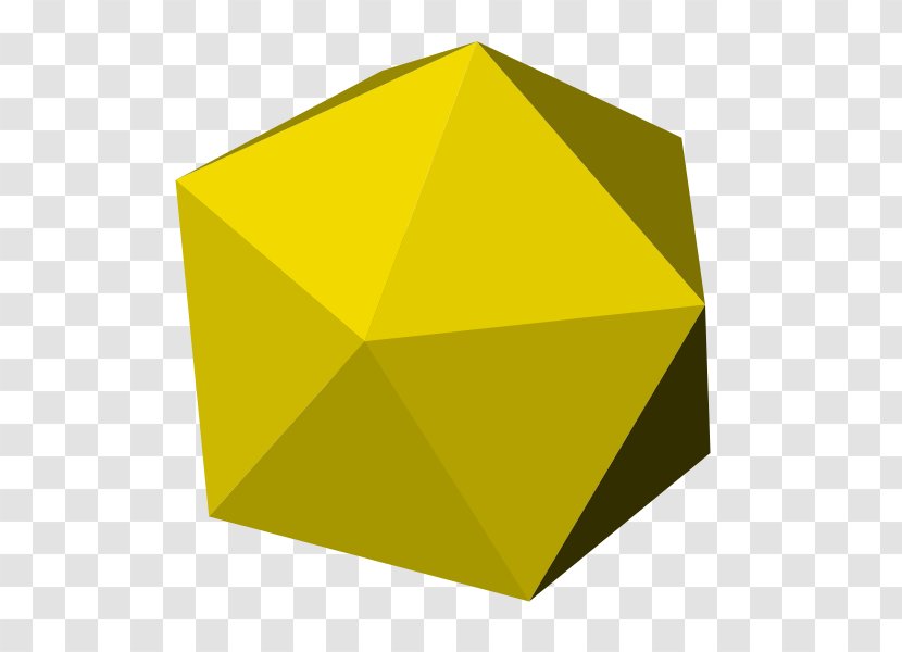 Polyhedron Triangle Icosahedron Platonic Solid Nonagon - Rectangle Transparent PNG