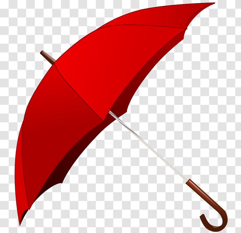 Umbrella Red Clip Art - Rain - Simple Transparent PNG