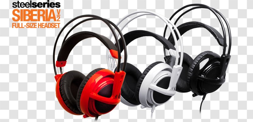 SteelSeries Siberia V2 Headphones Headset Gamer - Gaming Blue Transparent PNG