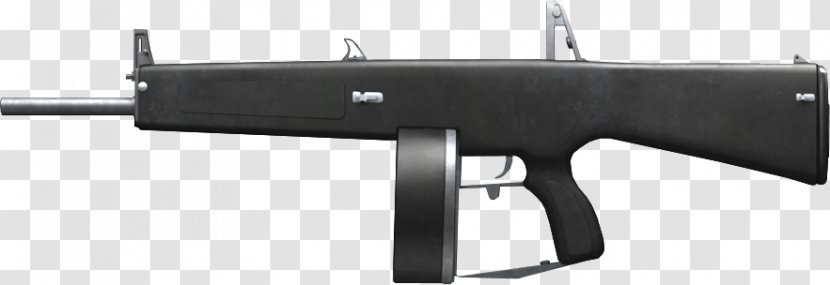 Atchisson Assault Shotgun Automatic Firearm Weapon - Frame Transparent PNG