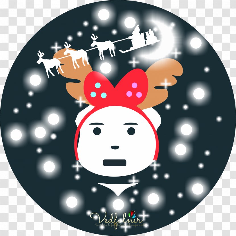 Reindeer Christmas Ornament Character Fiction - Animated Cartoon Transparent PNG
