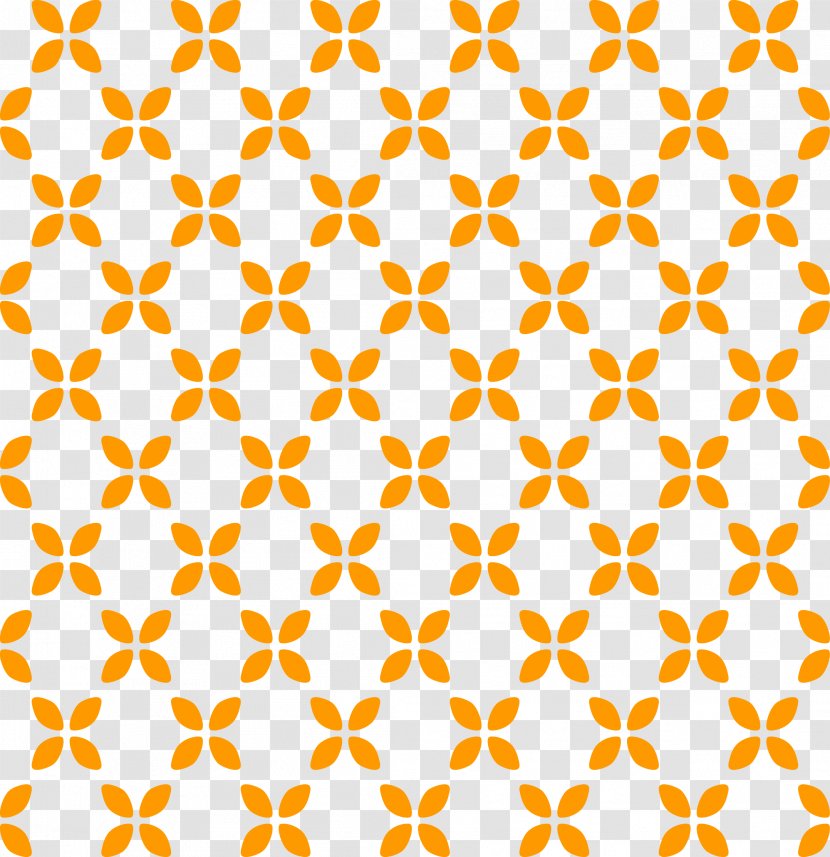 Yellow Printing - Gradient - Clover Pattern Transparent PNG