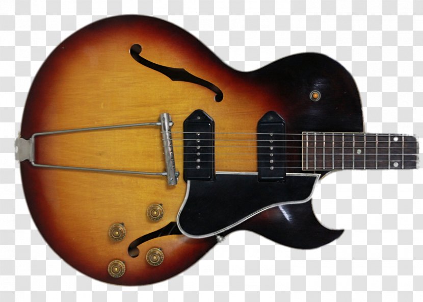 Electric Guitar Acoustic Bass Gibson ES-225 Transparent PNG