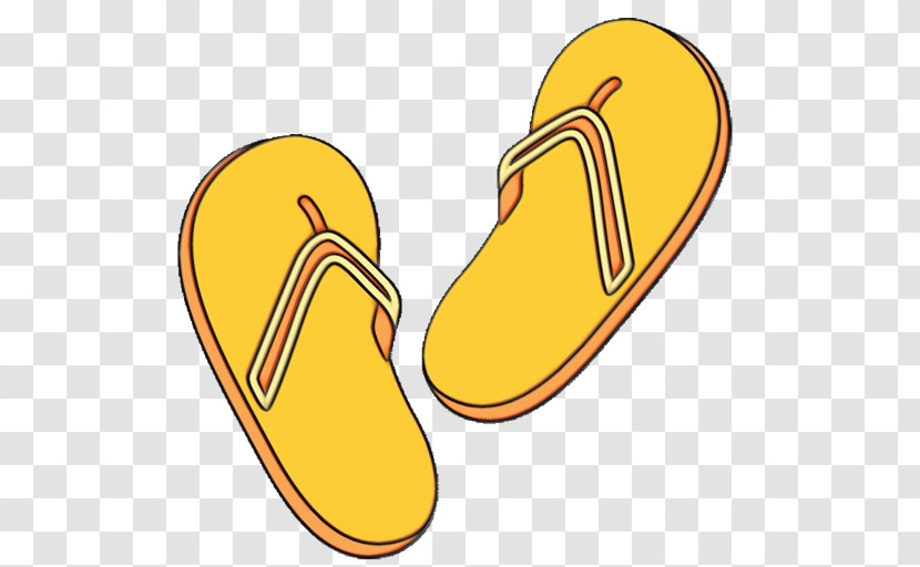 Footwear Yellow Shoe Font Transparent PNG