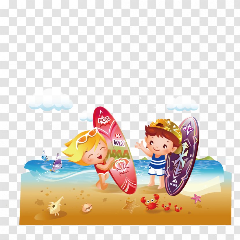 Big Wave Surfing Surfboard - In Children Transparent PNG