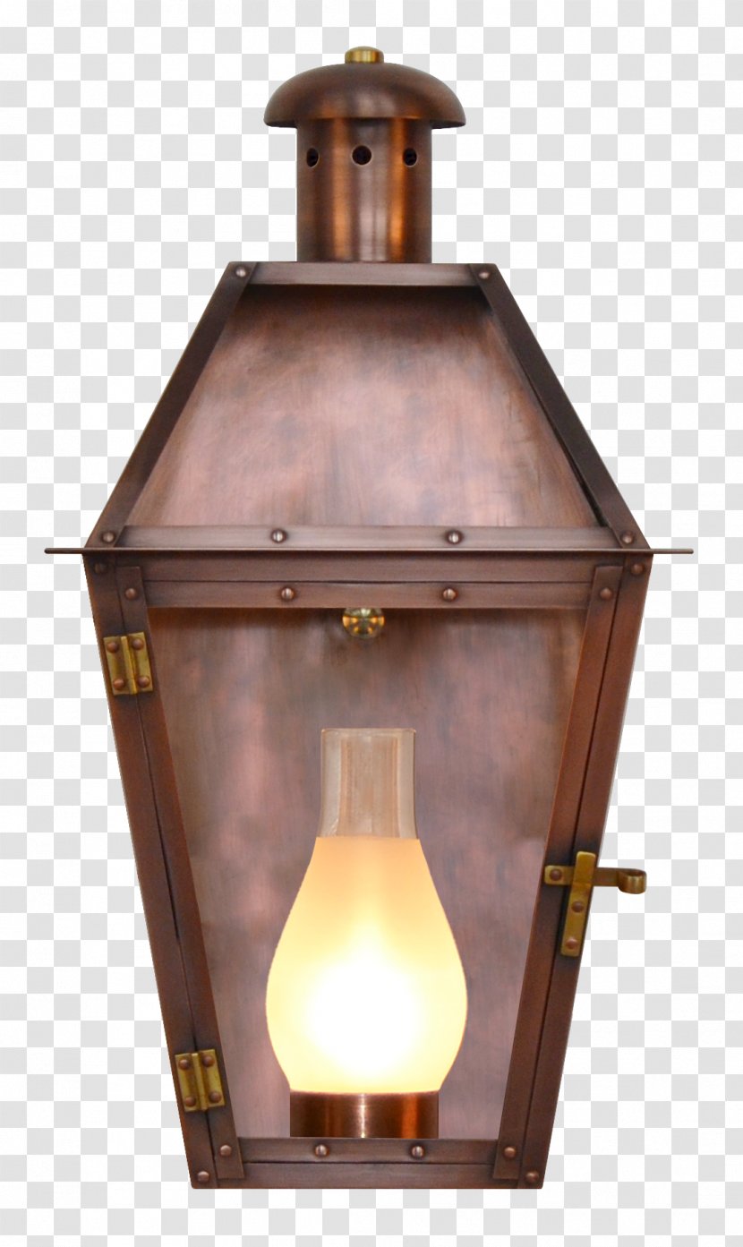 Lantern Electricity Copper Light Fixture Landscape Lighting - Gas Transparent PNG