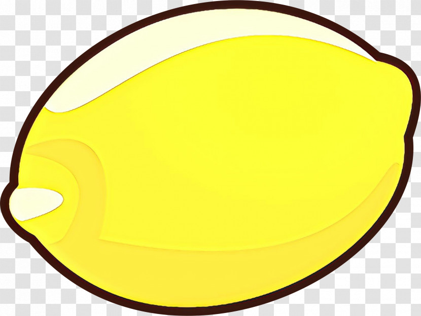 Yellow Circle Oval Tableware Transparent PNG