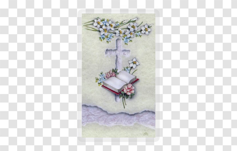 Cross Memorial Symbol Holy Card - And Bible Transparent PNG