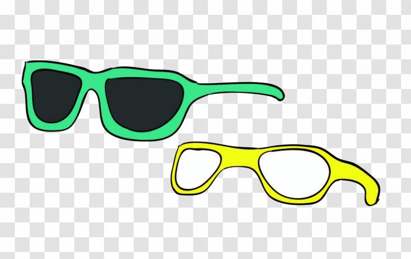 Sunglasses Goggles Green - Eyewear Transparent PNG