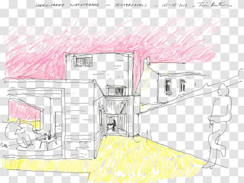 Paper Architecture Sketch - Line Art - Design Transparent PNG