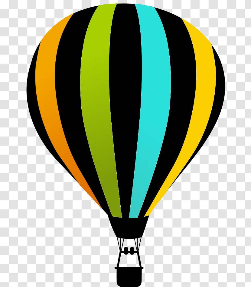 Hot Air Balloon Silhouette Clip Art - Ballooning - Free Buckle Elements Transparent PNG