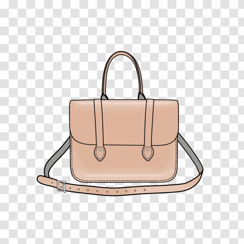 Handbag Leather Messenger Bags - Beige - Design Transparent PNG