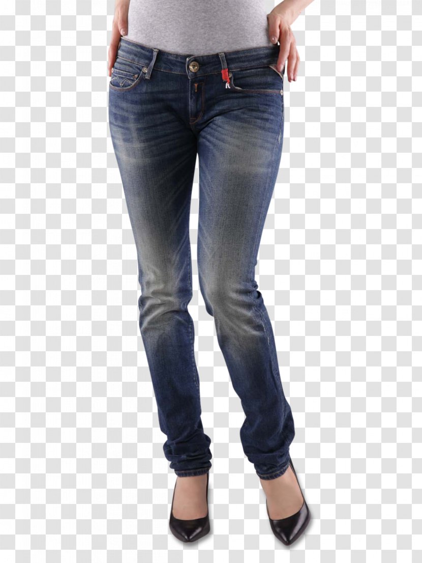 Jeans Denim Replay Clothing Pocket - Button - Slim Woman Transparent PNG