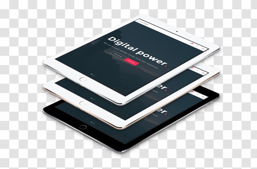 IPad Air Mockup 3 Isometric Projection - Electronics Accessory - Business Coupon Transparent PNG
