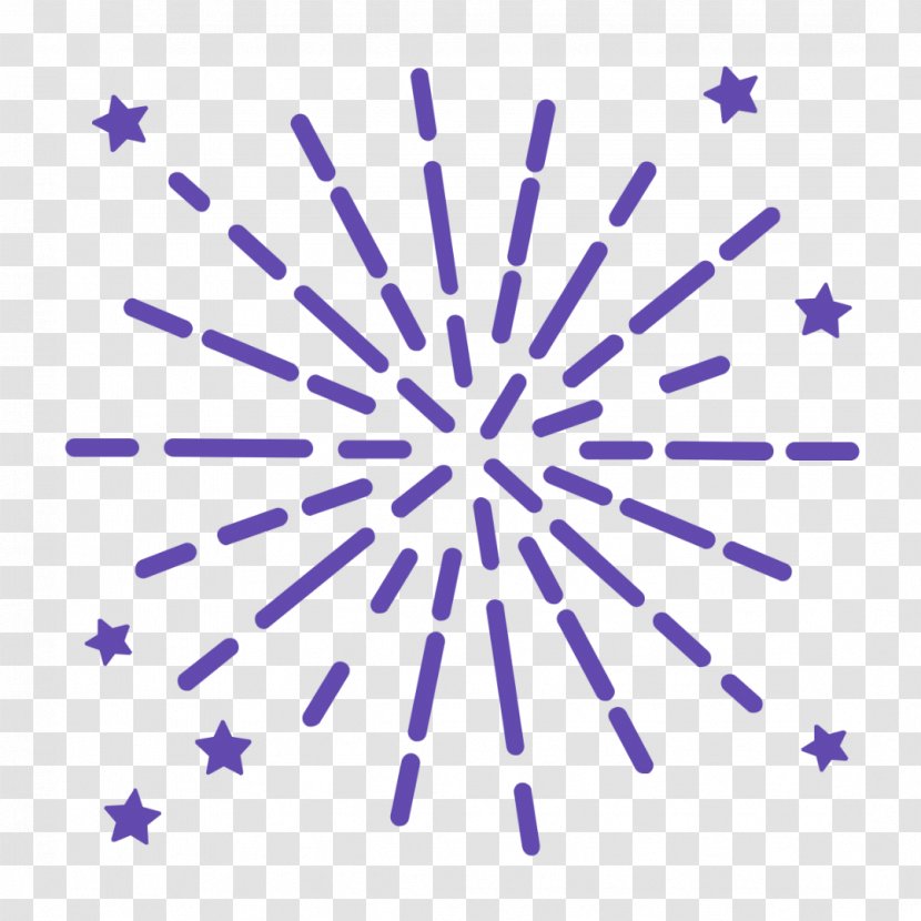 Drawing Coloring Book Fireworks - Purple - Dazzling Transparent PNG