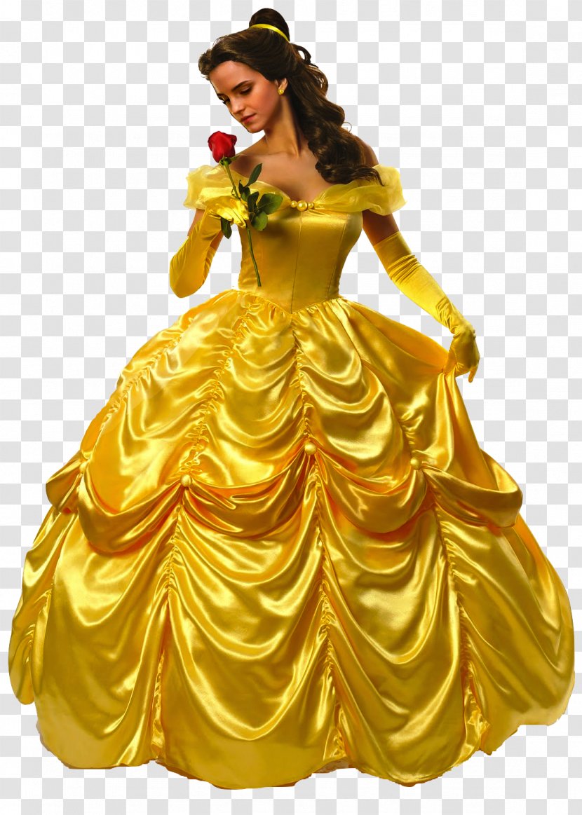 Belle Beast Dress Costume Disney Princess - Clothing - Transparent Background Transparent PNG