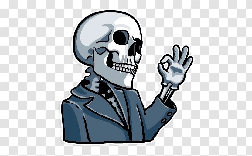 Sticker Skull Telegram Skeleton Thepix - Head - Skulls Transparent PNG