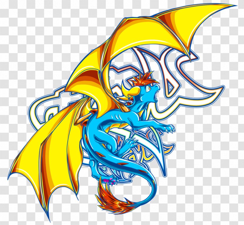 Dragon Cartoon Line Clip Art - Mythical Creature - Light Wave Transparent PNG