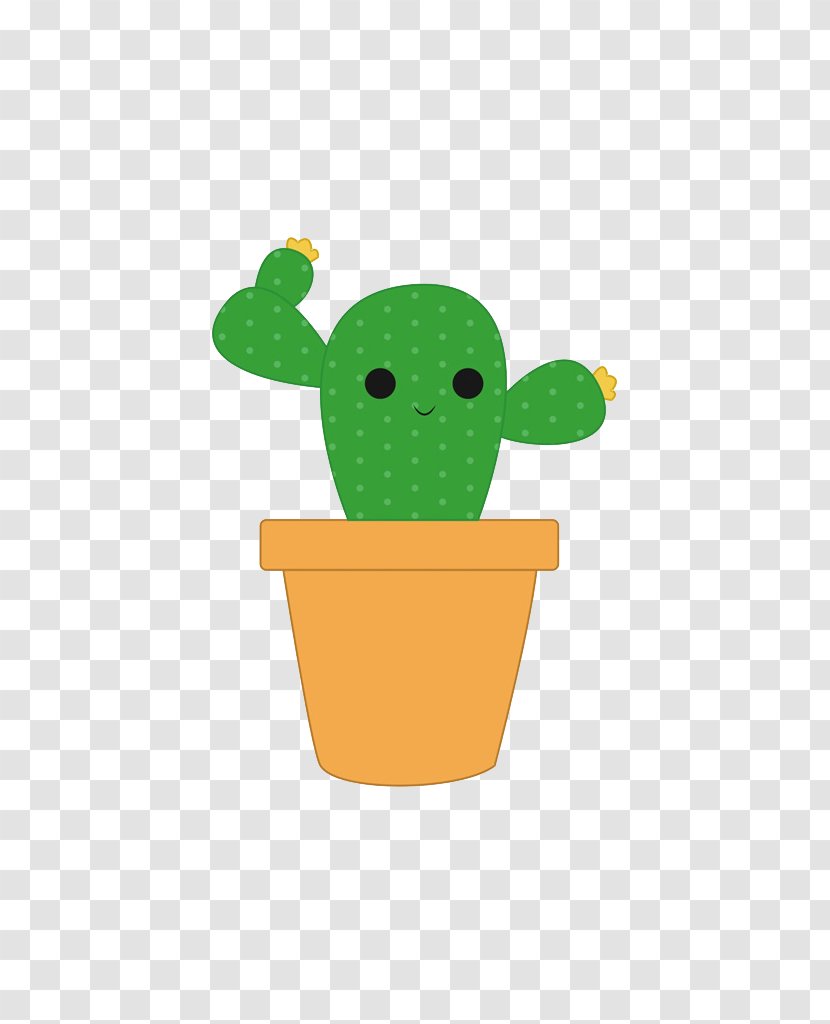 Cartoon Plant Cactaceae Drawing - Cactus Transparent PNG