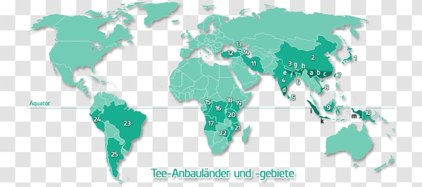 World Map Earth - Atlas - Assam Tea Transparent PNG