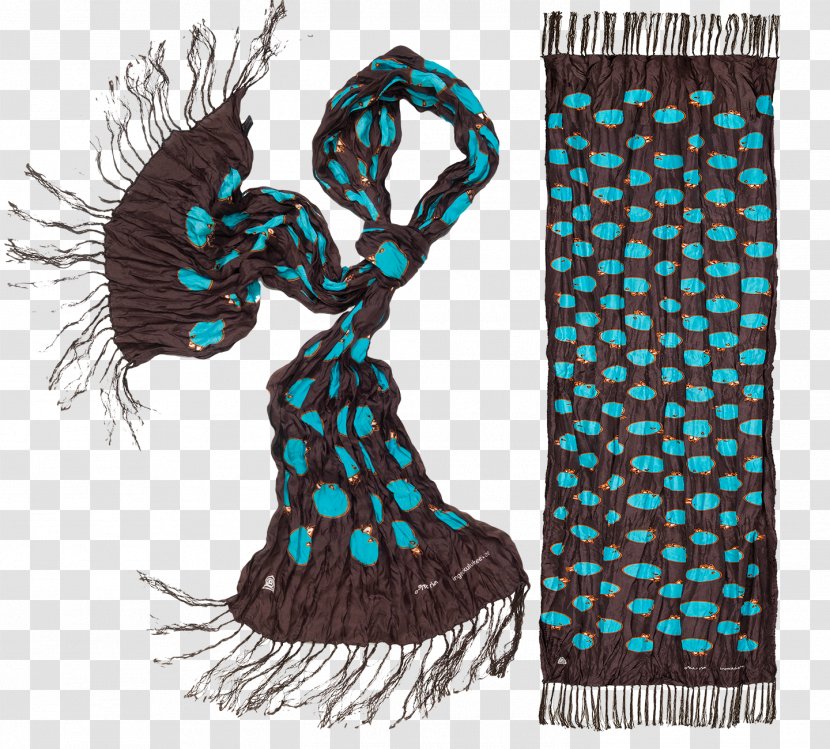 Inuit Art Eskimo Scarf Textile - Habutai - Silk Transparent PNG