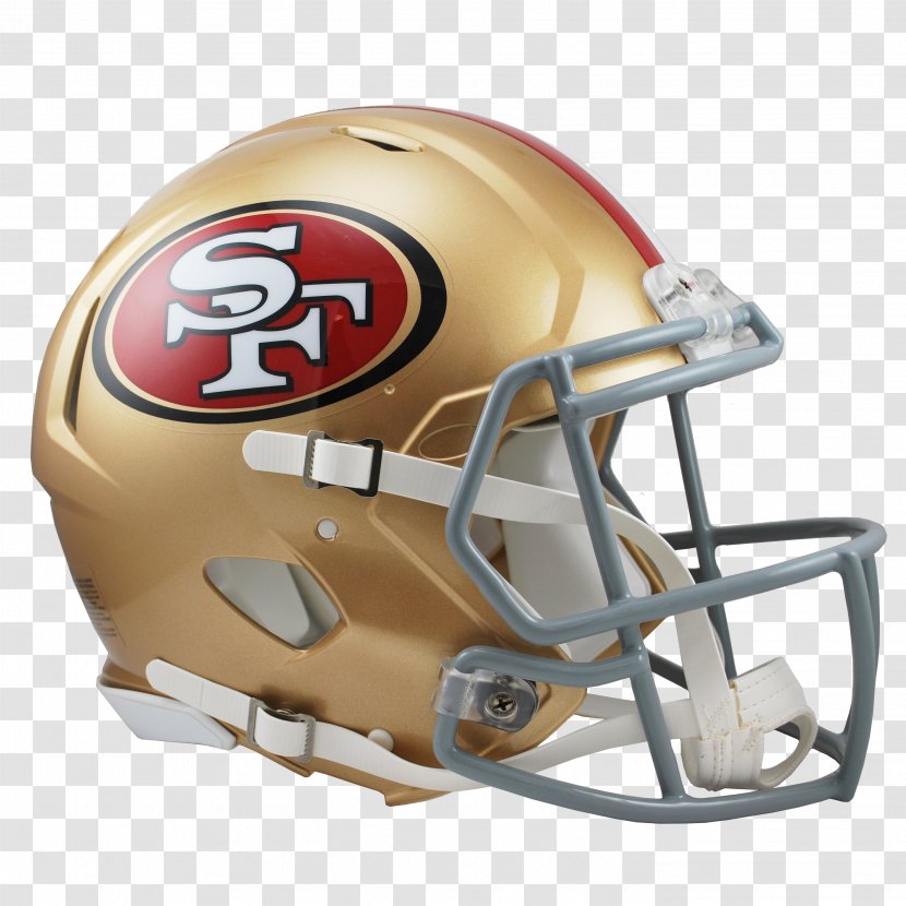 San Francisco 49ers NFL The Catch American Football Helmets Riddell Transparent PNG