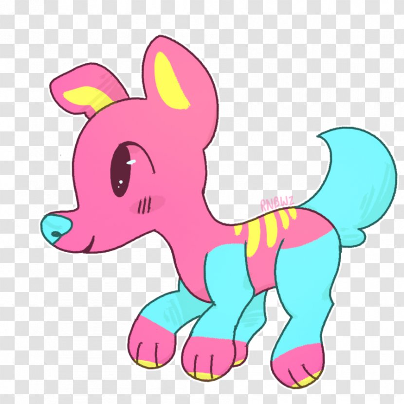 Pony Horse Canidae Dog Snout - Watercolor - Bubble Gum Transparent PNG