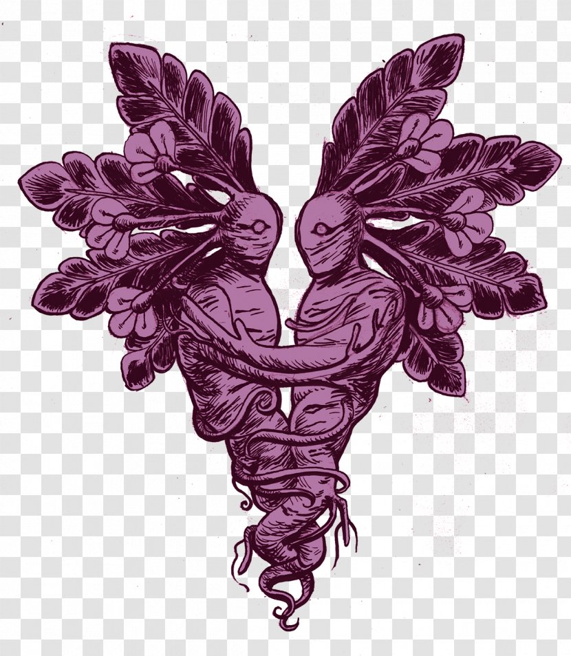 Potion Lilac Butterfly Purple - Elegant Ink Transparent PNG
