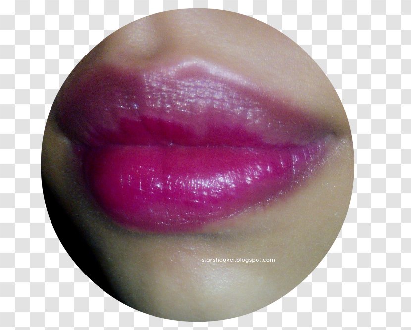 Lipstick Lip Gloss Magenta Close-up - Closeup Transparent PNG