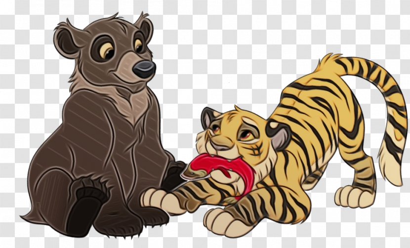 Cat And Dog Cartoon - Lion - Tail Spotted Hyena Transparent PNG