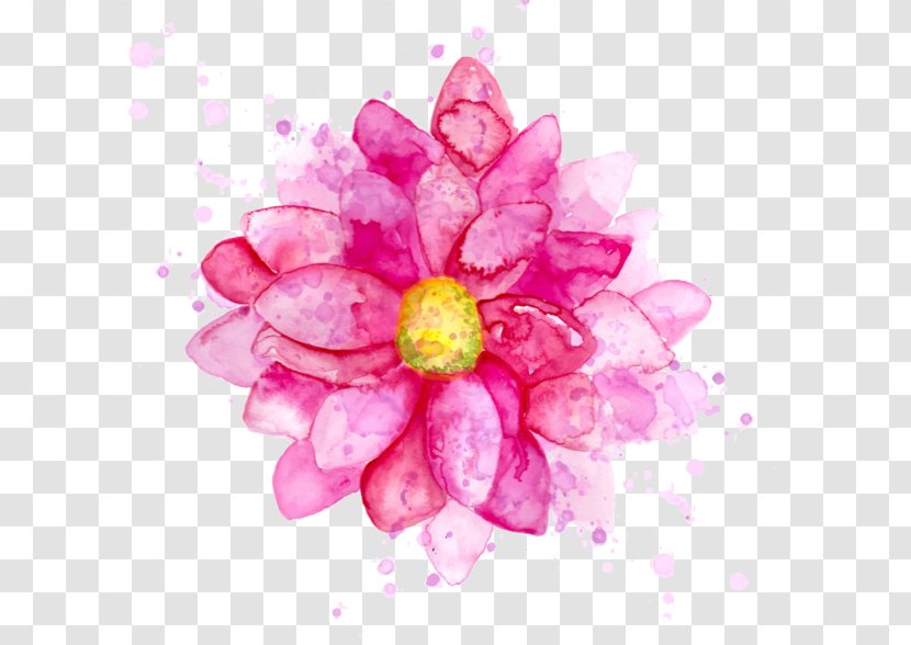 Watercolour Flowers Watercolor Painting Floral Design - Pink - Flower Transparent PNG