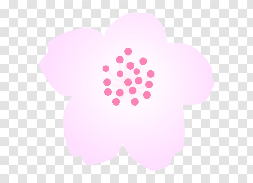 Pattern Font Pink M Heart - Magenta - Flower Transparent PNG