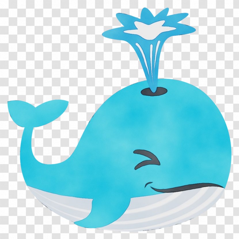 Whale Cartoon - Cetacea - Blue Transparent PNG