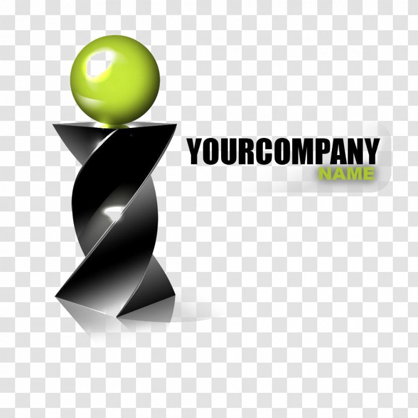 Logo Business - 3d Computer Graphics - Black Twisted Base Model Transparent PNG