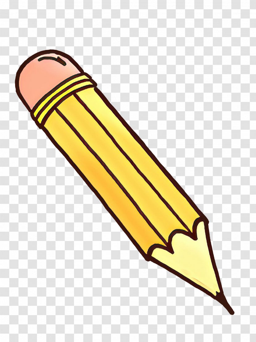 Yellow Clip Art Writing Implement - Cartoon Transparent PNG