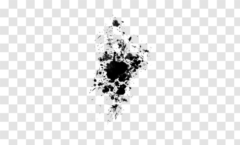 Painting Black And White Monochrome Photography - Paint Smudge Transparent PNG