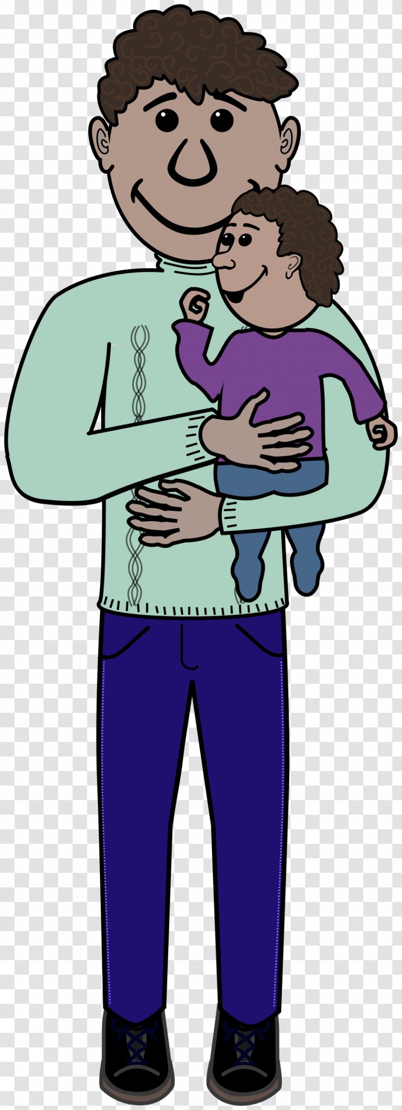 Father Child Clip Art - Silhouette - Kid Transparent PNG