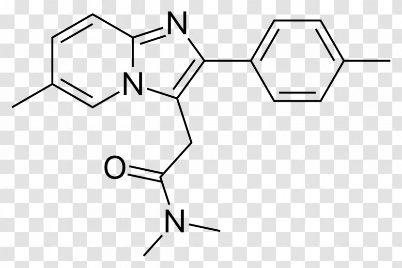 Zolpidem Pharmaceutical Drug Hypnotic Nonbenzodiazepine - Symmetry - Research Chemical Transparent PNG