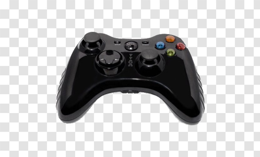 Xbox 360 Controller Joystick PlayStation 3 Game - Video Console - Black Mirror Handle Transparent PNG