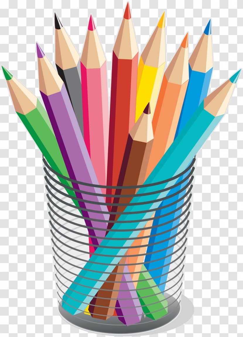 Colored Pencil Drawing Crayon - Royaltyfree - Artwork School Supplies Transparent PNG