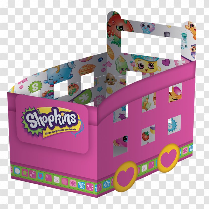 Cachepot Paper Birthday Shopkins Plastic - Mega Festa Transparent PNG