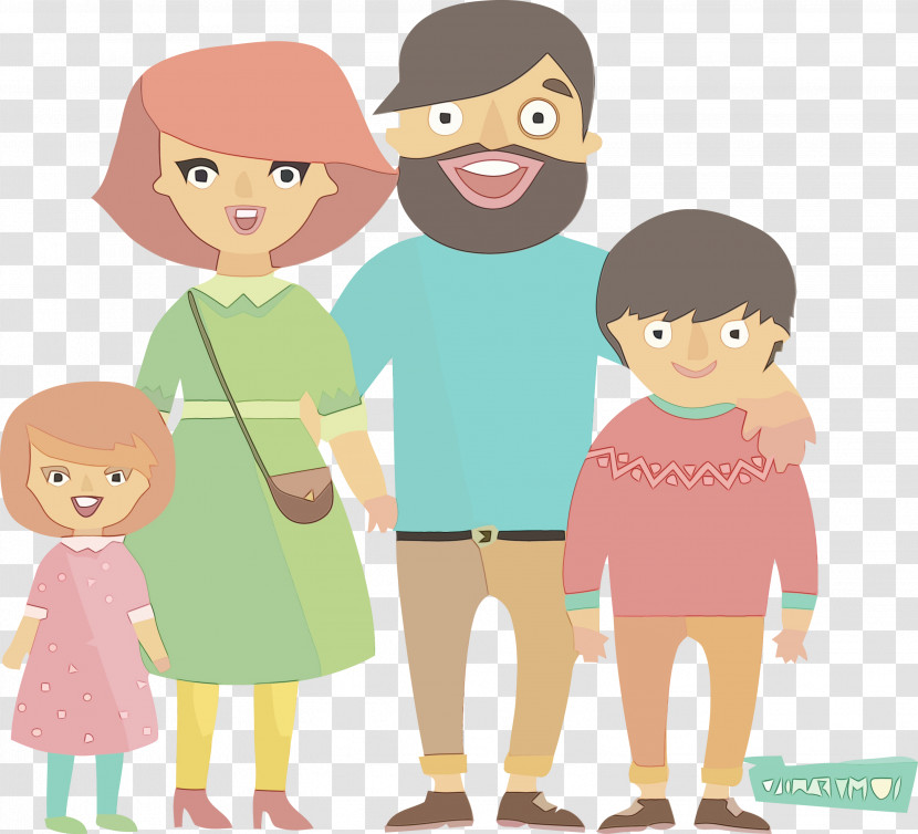 Cartoon People Child Sharing Gesture Transparent PNG