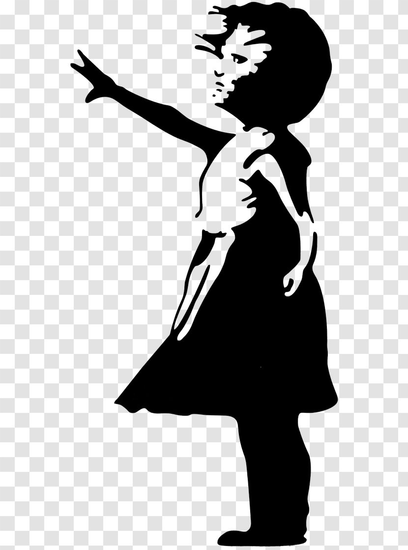 Silhouette Athletic Dance Move Black-and-white Dancer - Blackandwhite Transparent PNG