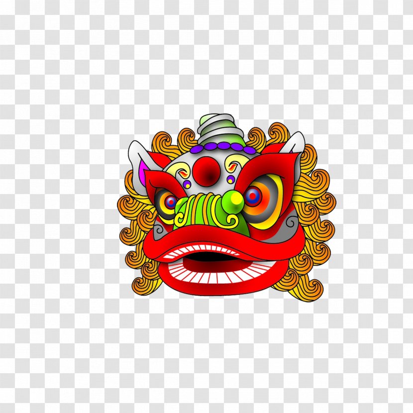 Lion Dance Chinese New Year Dragon - Lantern Festival - Head Wind Transparent PNG